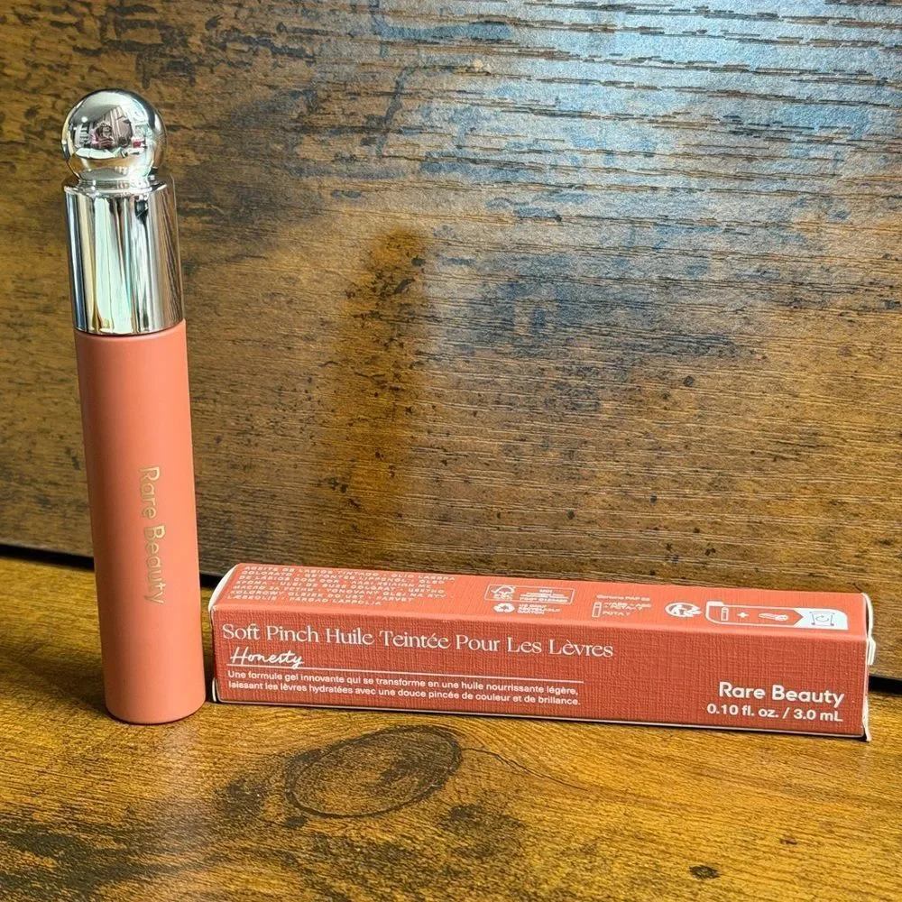 Rare Beauty Lip Duo | Soft Pinch Lip Oil Honesty + Lip Soufflé Courage NEW